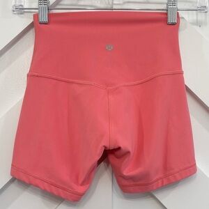 Lululemon Align High Rise Shorts 4" In Guava Pink Size 2